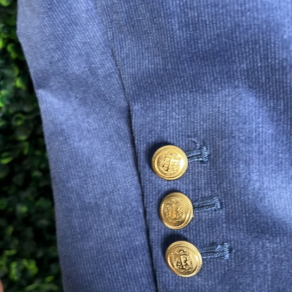 Talbots Heritage Navy Blue Corduroy Blazer Women’s Sz 6P EUC - Picture 3 of 10